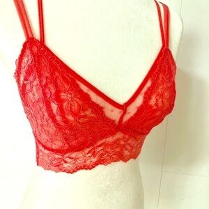 MAKE+MODEL LACE & MESH BRALETTE size XS